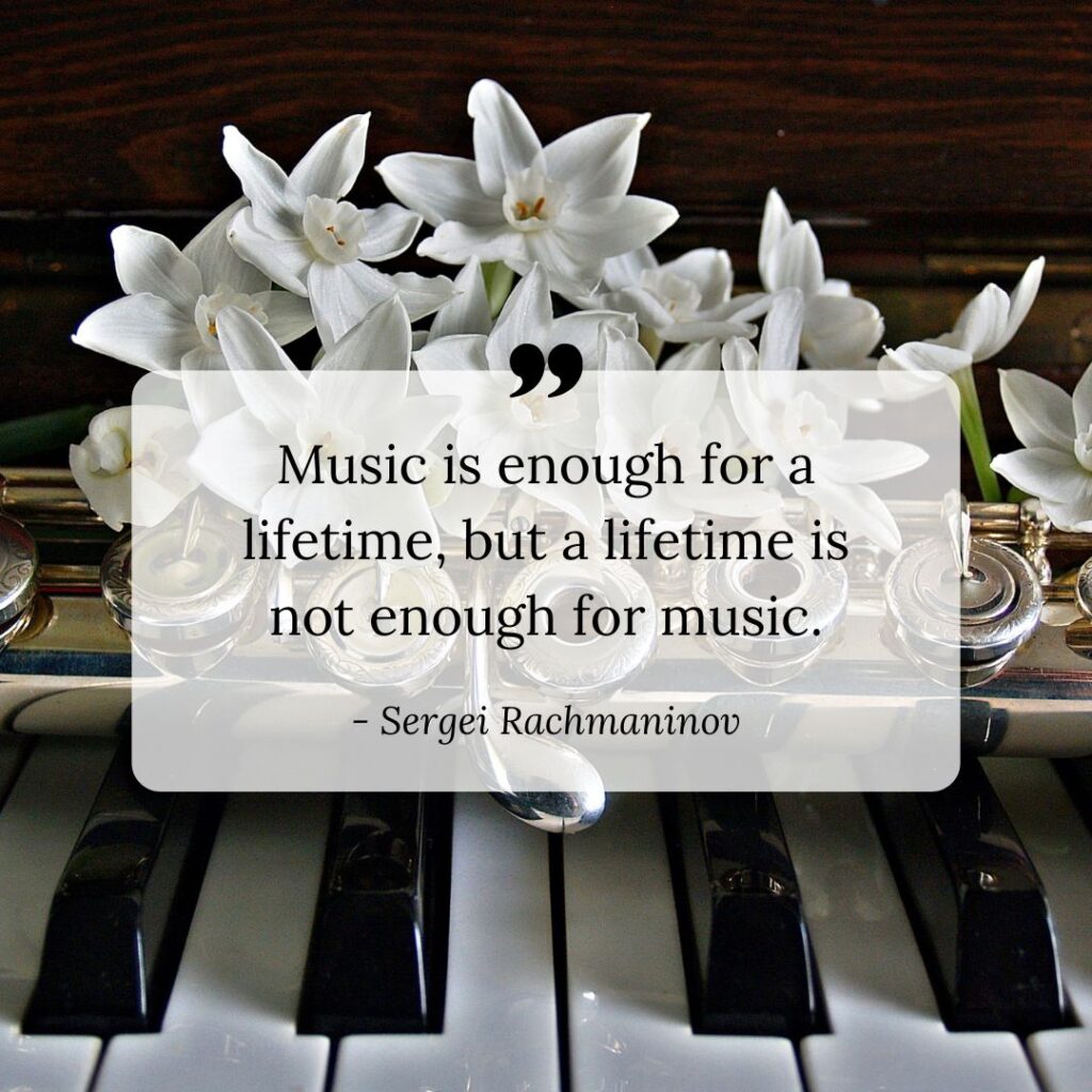 Music Quote by Sergei Rachmaninov