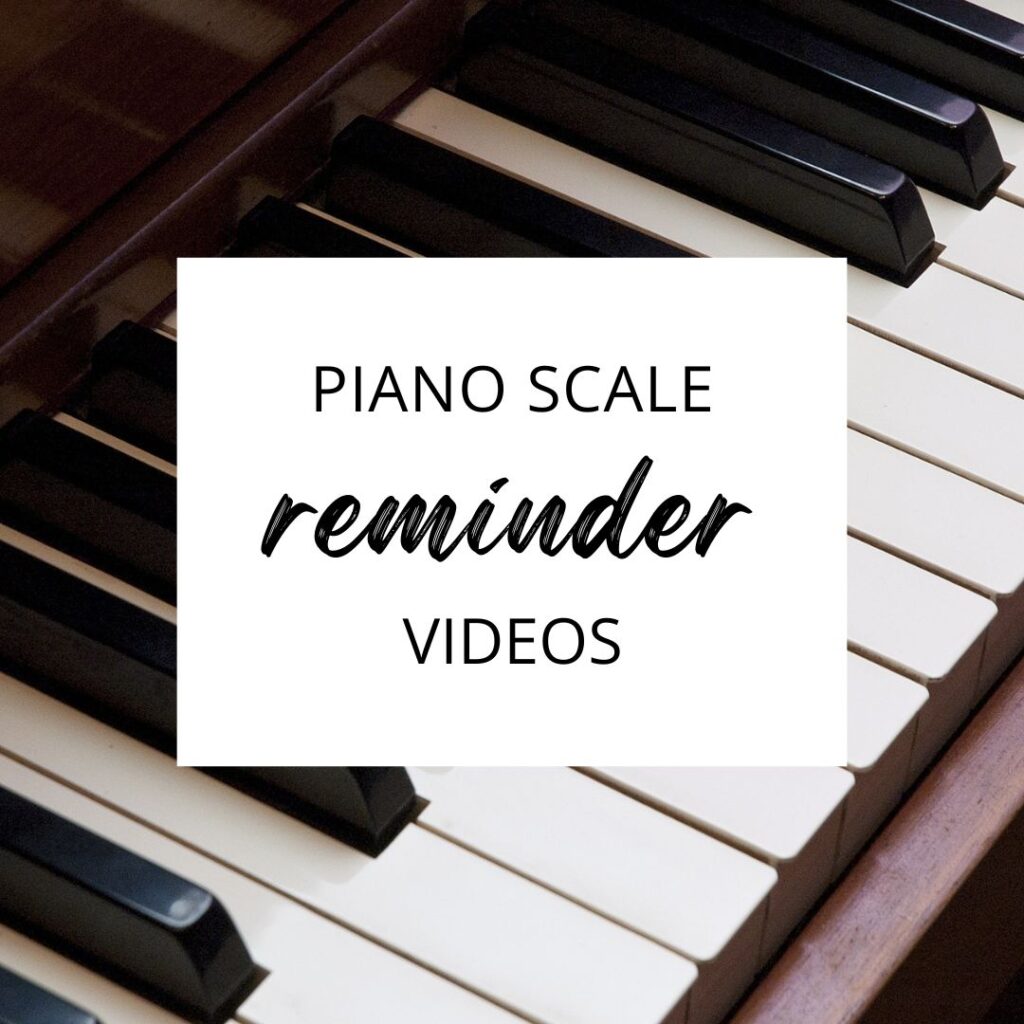Videos for Piano Scales