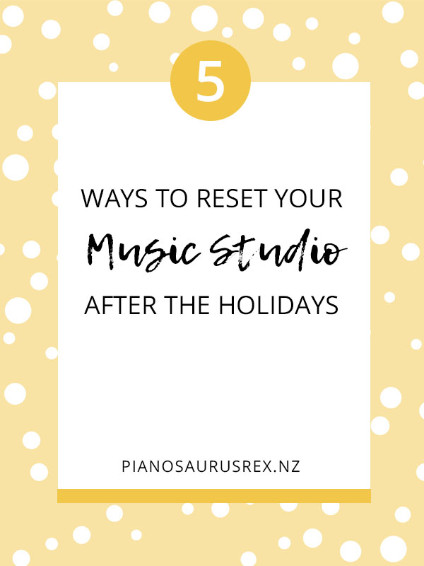 Rest Your Music Studio After the Holidays