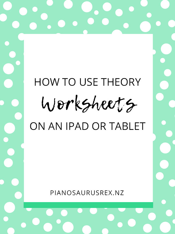 How to Use Worksheets on an iPad or Tablet