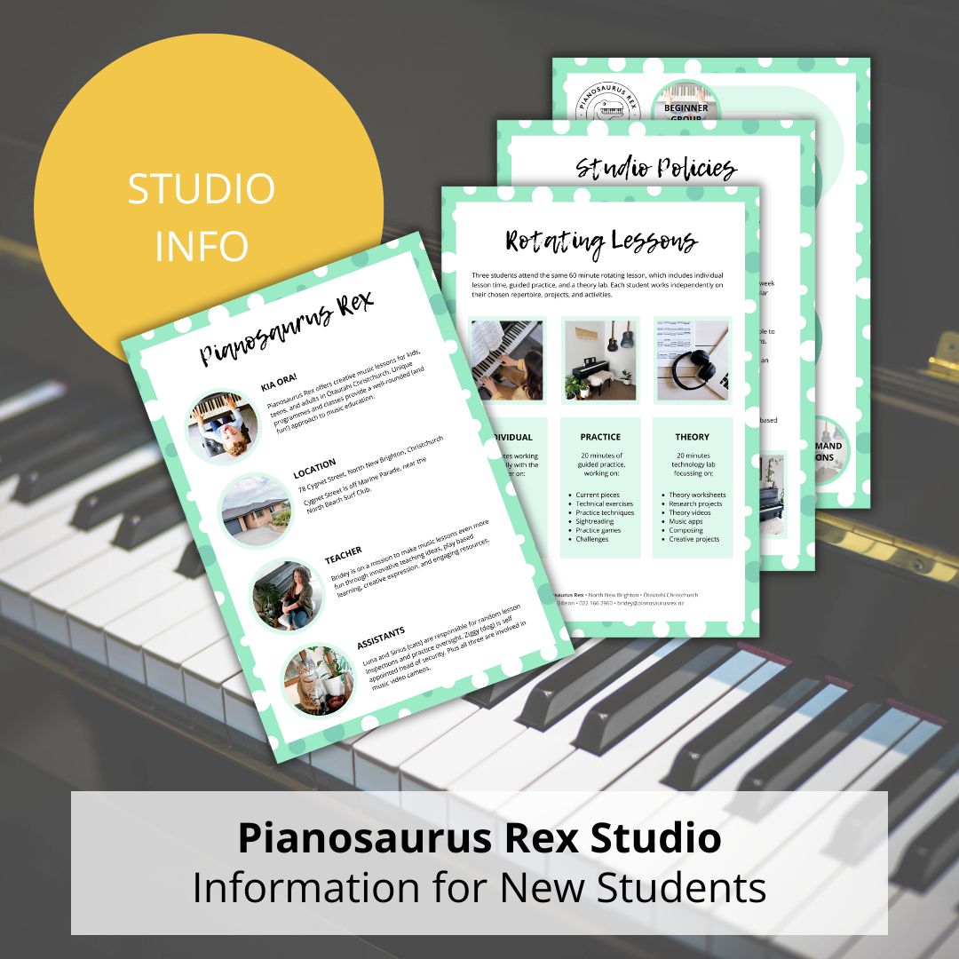 Music Lessons in Christchuch at Pianosaurus Rex