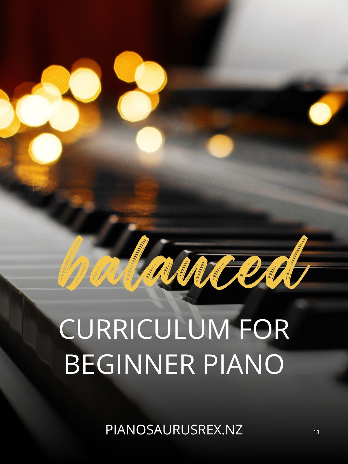 Balanced Curriculum for Beginner Piano